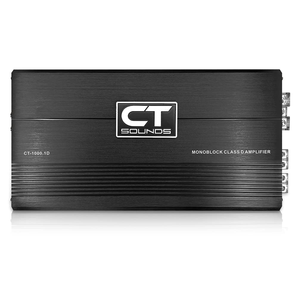 CT Sounds CT-1000.1D Compact Class D Car Audio Monoblock Amplifier, 1000 Watts RMS - Image 2