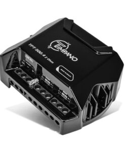 Timpano 4 Channel Amplifier Car Audio 4 x 125 Watts 2 Ohm, TPT-500.4 2 Ohm Small Mini Stereo Amp 12 Volts Full Range Class D - Bridgeable Car Amplifier