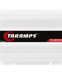 Taramps TS 800x4 1 Ohm Multichannel Stereo Amplifier 800 Watts Rms, 4 Channels, Full Range, Car Audio Amp Digital 2 Bridged Channel, Crossover High/Low Pass, with RCA and Automatic High Level Input
