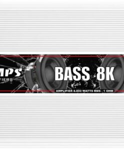 Taramps Bass 8k 1 Ohm Monoblock Amplifier 8000 Watts Rms 1 Channel Powerful Full Range Great for Sub/Bass RCA Input Subsonic Filter, Car Audio Class D