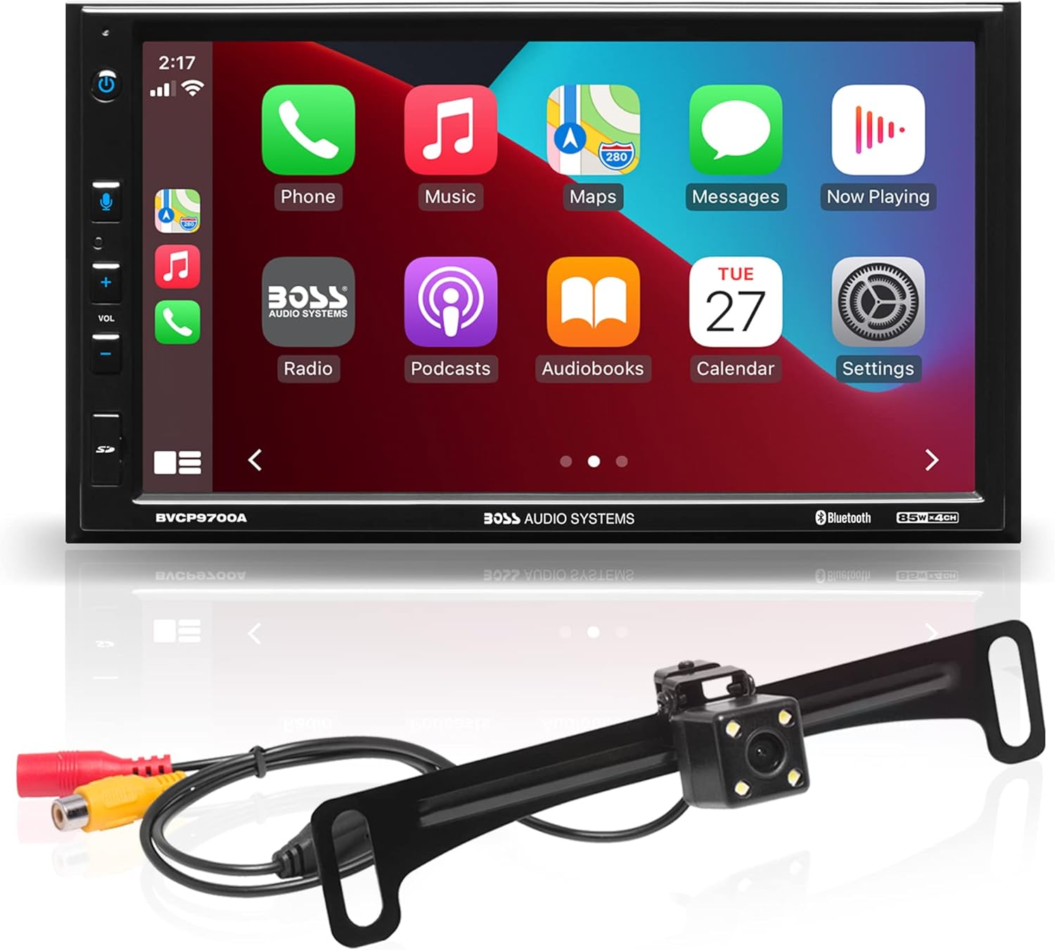 BOSS Audio Systems BVCP9700A Car Stereo - Apple CarPlay, Android Auto, Double Din, 7 Inch Touchscreen, Bluetooth, No CD DVD Player, AM/FM Radio Receiver - Image 9