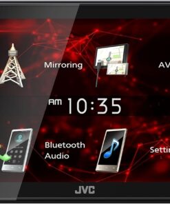 JVC KW-M180BT Bluetooth Car Stereo Receiver with USB Port – 6.75" Touchscreen Display - AM/FM Radio - MP3 Player Double DIN – 13-Band EQ