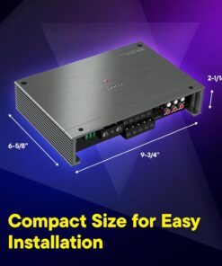 Alternative view of KENWOOD KAC-835 Class D 5-Channel Power Amplifier – 1600W All-in-One Amp for Superior Sound Quality, Versatility, and Advanced Protection
