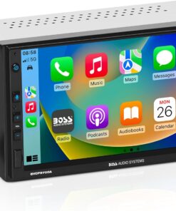 BOSS Audio Systems BVCP9700A Car Stereo - Apple CarPlay, Android Auto, Double Din, 7 Inch Touchscreen, Bluetooth, No CD DVD Player, AM/FM Radio Receiver