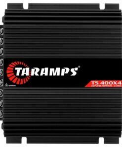 Taramps TS 400x4 Black Car Audio Amplifier - 400W RMS 4-Channel Class D, 2 Ohms, High Level Input, RCA
