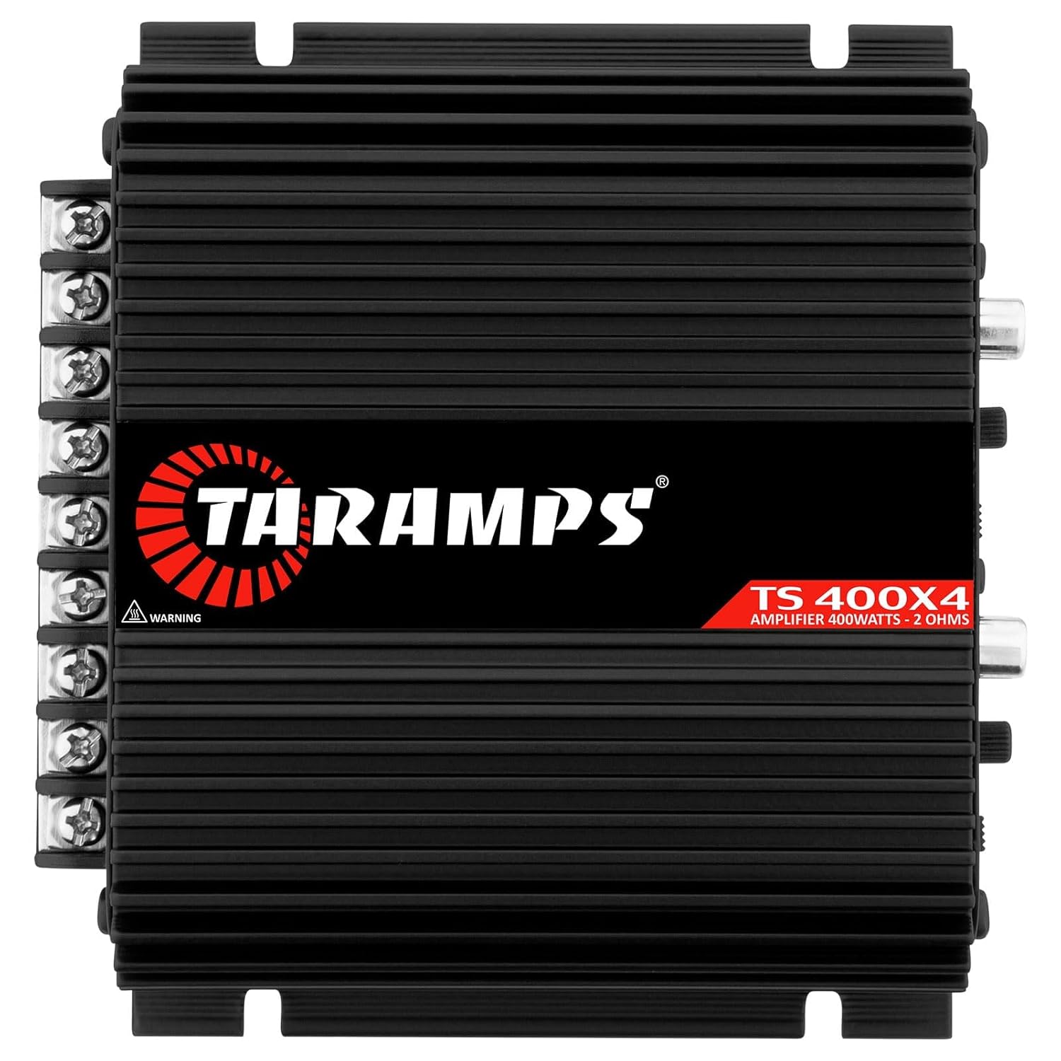 Taramps TS 400x4 Black Car Audio Amplifier - 400W RMS 4-Channel Class D, 2 Ohms, High Level Input, RCA