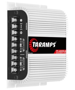 Alternative view of Taramps TS 400x4 2 Ohms White Multichannel Stereo Amplifier 400 Watts Rms, 4 Channels, Full Range, Car Audio Digital 2 Bridged Channel, Crossover High/Low Pass, with RCA and Automatic High Level Input