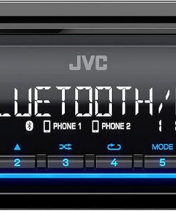 JVC KD-SX27BT Car Stereo with Bluetooth, 100W Digital Media Receiver, 1.5A USB to Charge Devices, Single DIN Head Unit, AM/FM, Aux-in, JVC Remote App