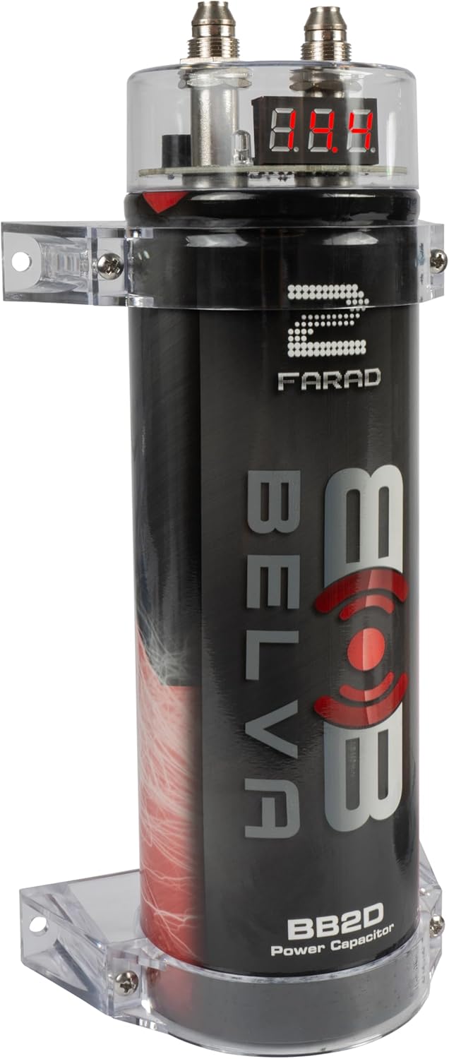 Belva BB2D 2.0 Farad Capacitor with Digital Red Display, Perfect for Systems up to 2000W - Image 4